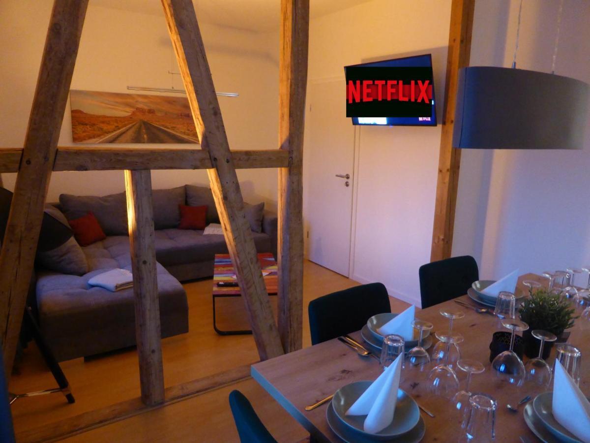 Apartment Napoleon, Naehe Zentrum, 2 Schlafzimmer, Grosser Balkon, Free Wifi ,Parken Jena Exterior foto