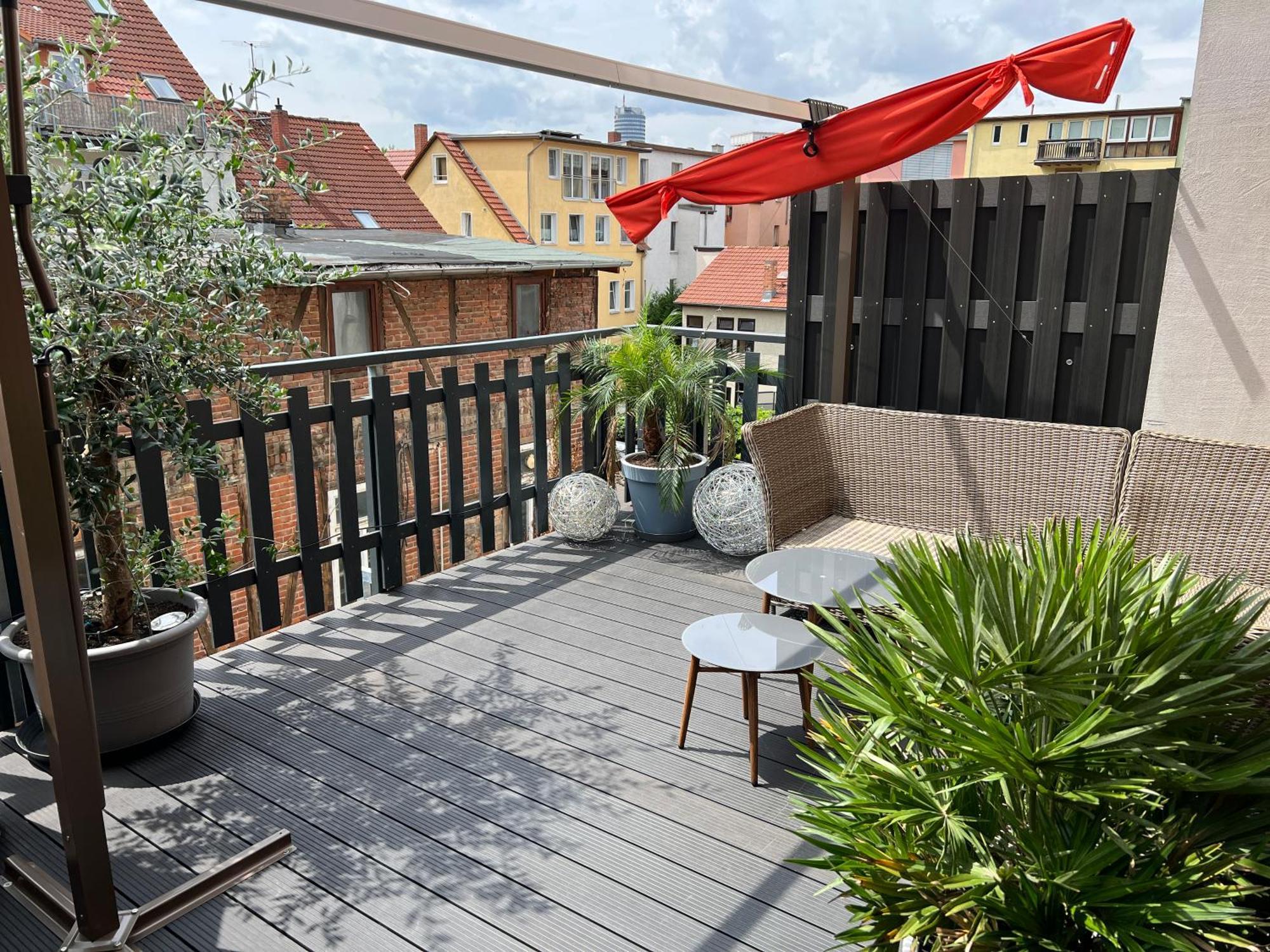 Apartment Napoleon, Naehe Zentrum, 2 Schlafzimmer, Grosser Balkon, Free Wifi ,Parken Jena Exterior foto